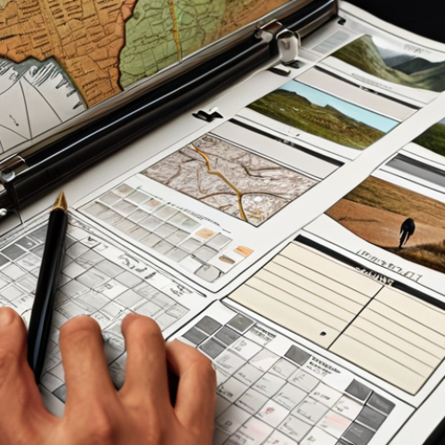Home 23 Image Prompt 1: The Meticulous Journey Planner**