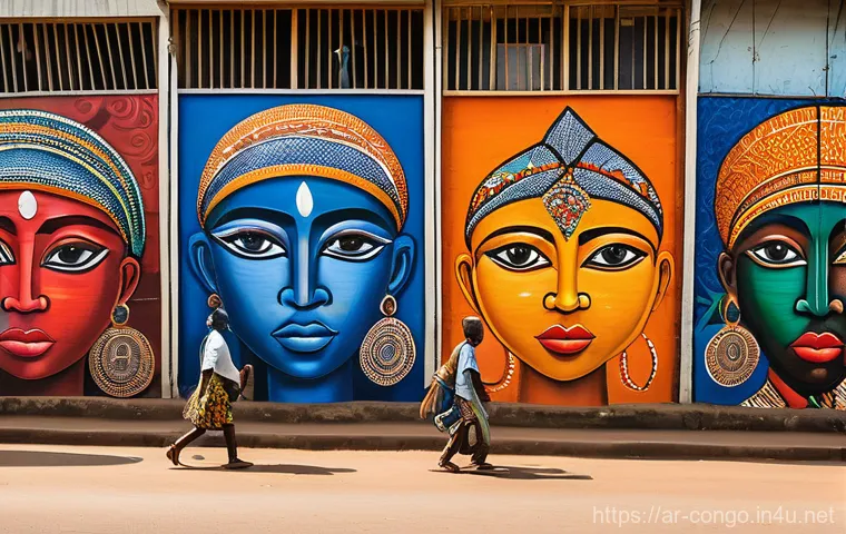 콩고 공화국의 유명한 벽화 및 길거리 예술 - **Narrative Mural of Hope and Progress**
"A large, impactful street art mural on a weathered wa... 콩고 공화국의 유명한 벽화 및 길거리 예술 - **Narrative Mural of Hope and Progress**
"A large, impactful street art mural on a weathered wa...